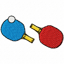 Racket Embroidery Design 7